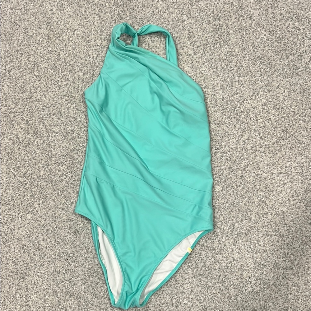 Summersalt Blue One Piece Swimsuit Halter Neck
